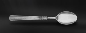 Cucchiaio cucchiaione servire servizio posate in peltro e acciaio (Art.608)