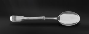 Cucchiaio cucchiaione servire servizio posate in peltro e acciaio (Art.829)