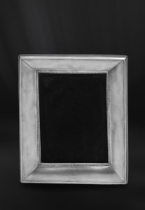 Cornice portafoto rettangolare 18x24 in peltro (Art.556)
