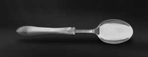 Cucchiaio cucchiaione servire servizio posate in peltro e acciaio (Art.708)