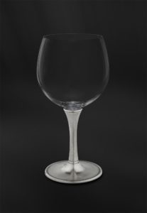 Calice da degustazione vino in peltro e cristallo (Art.729)