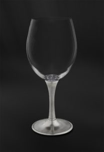 Calice da degustazione vino in peltro e cristallo (Art.730)