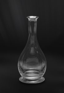 Bottiglia in peltro e cristallo (Art.736)