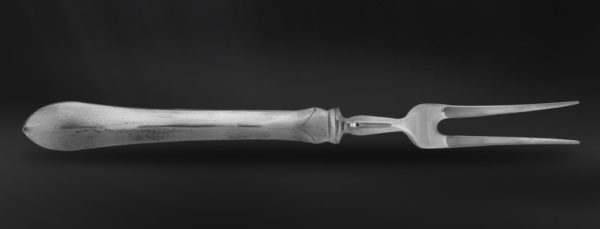 Forchetta forchettone arrosto posate in peltro e acciaio (Art.765)
