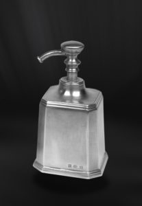 Dispenser dosatore sapone liquido in peltro (Art.803)