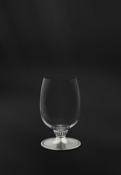 Bicchiere da vino in peltro e cristallo (Art.810)