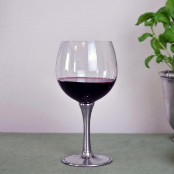 Calice degustazione vino in cristallo e peltro (729)