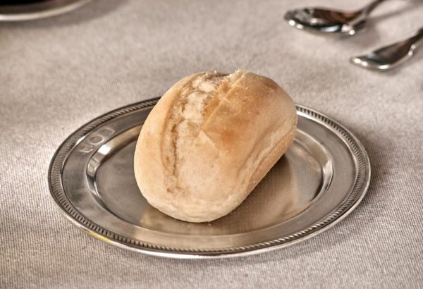 Piattino porta pane in peltro (854)
